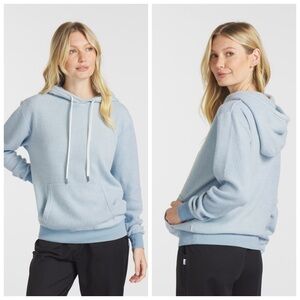 Feat BlanketBlend Cozy Fleece Relaxed Hoodie Kangaroo Pocket BurrBlue